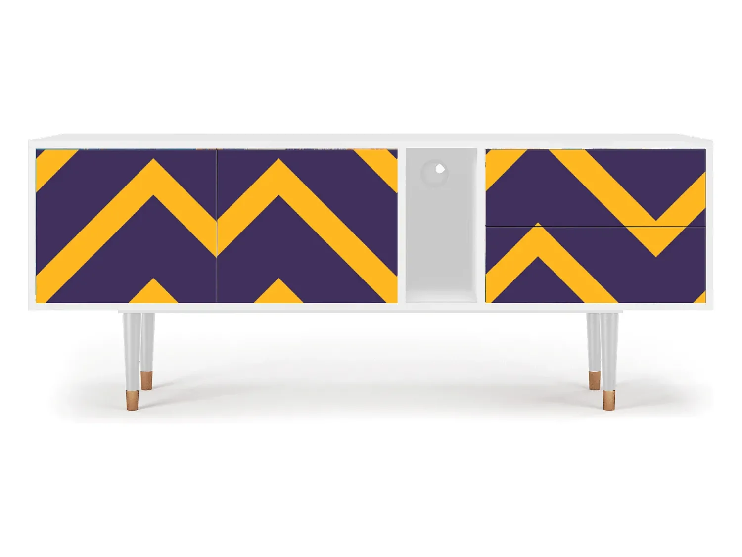 Mueble de TV - 170х69х48 cm - T1 - The Brightest Way, Branco^ Móvel De Tv