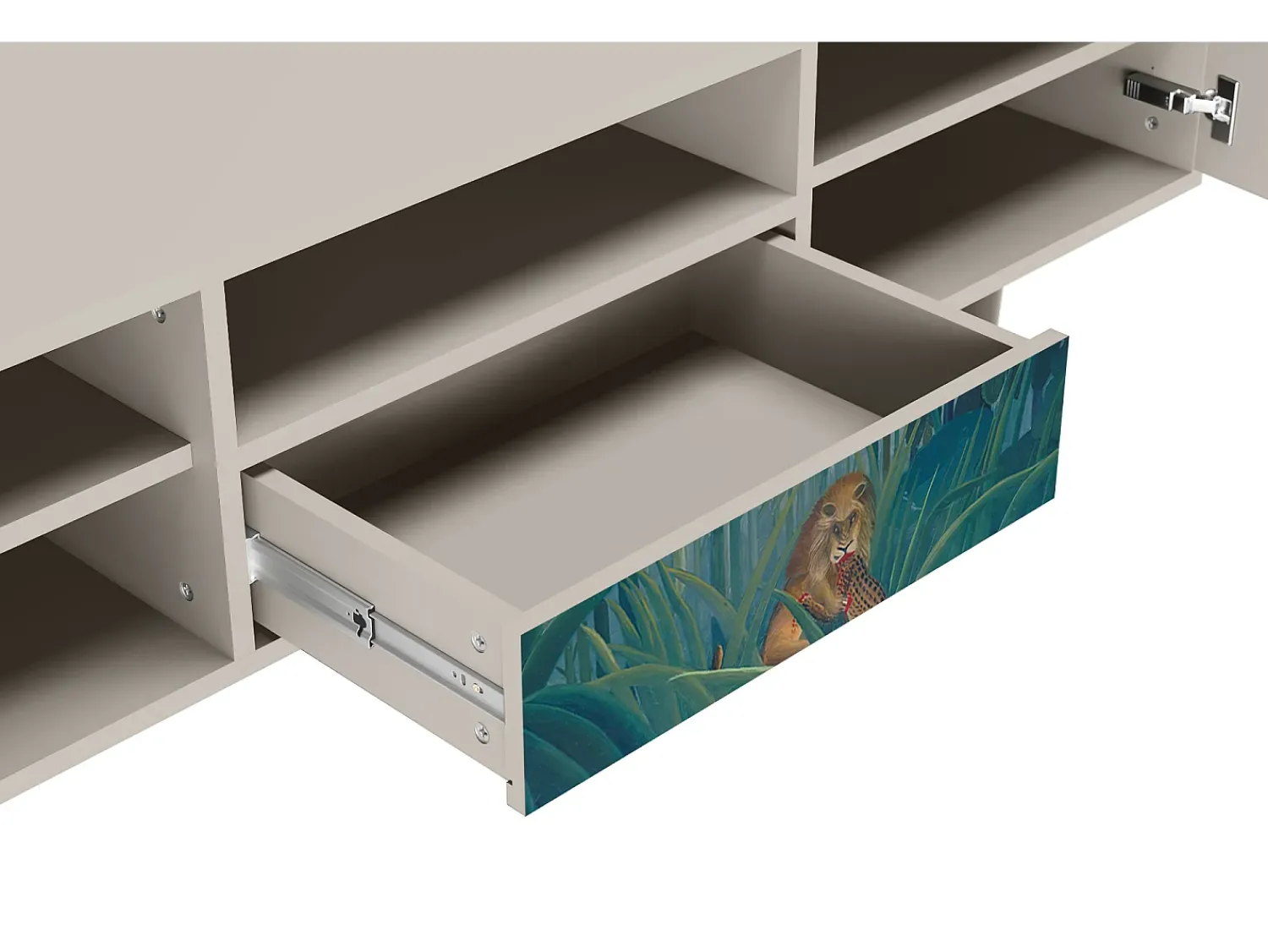 Móvel De Tv| Mueble de TV - 170х59х41 cm - T6 - The Repast of the Lion, Areia Bege