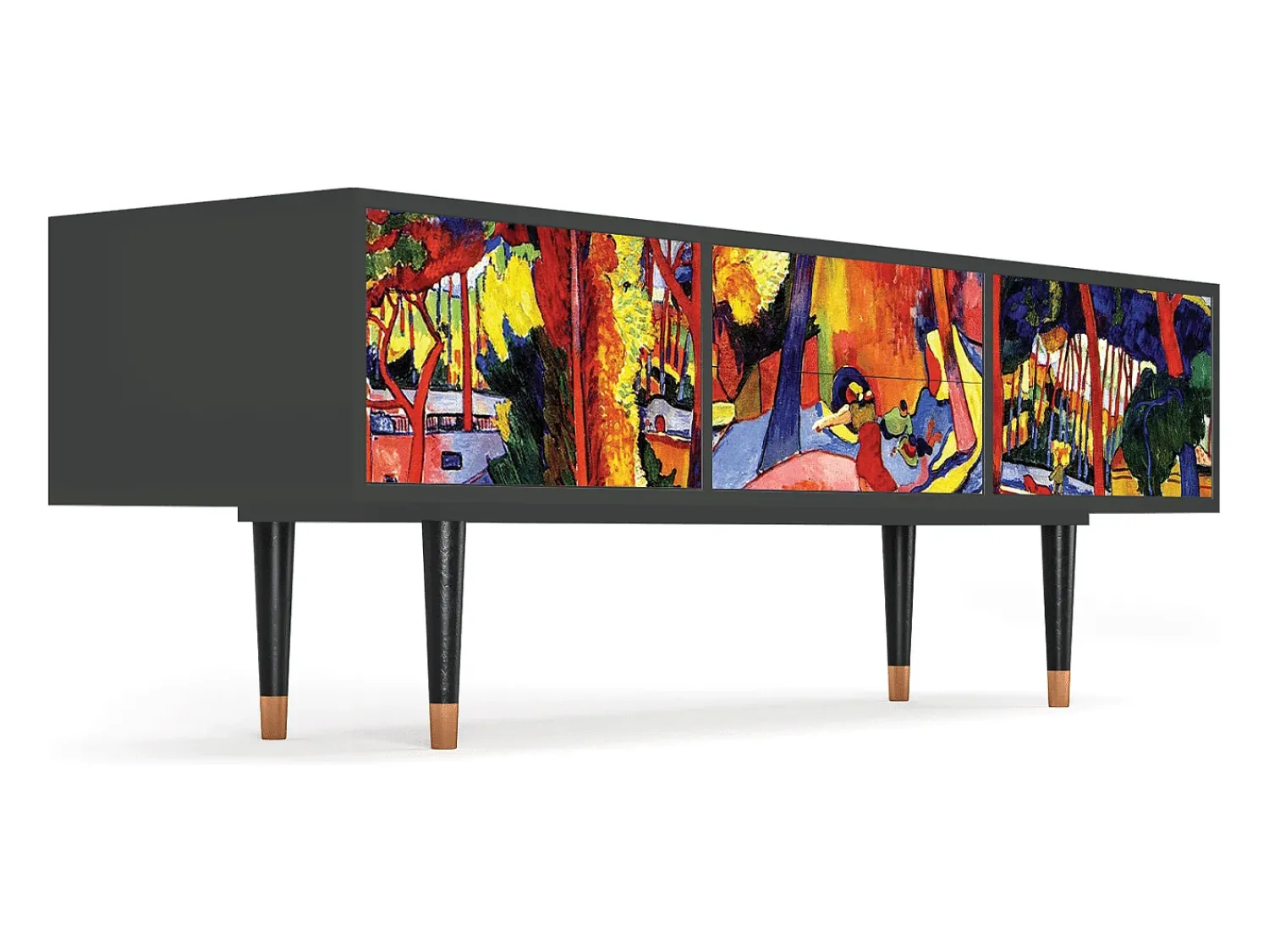 Mueble de TV - 170х59х48 cm - T4 - The Turning Road, Antracite^ Móvel De Tv