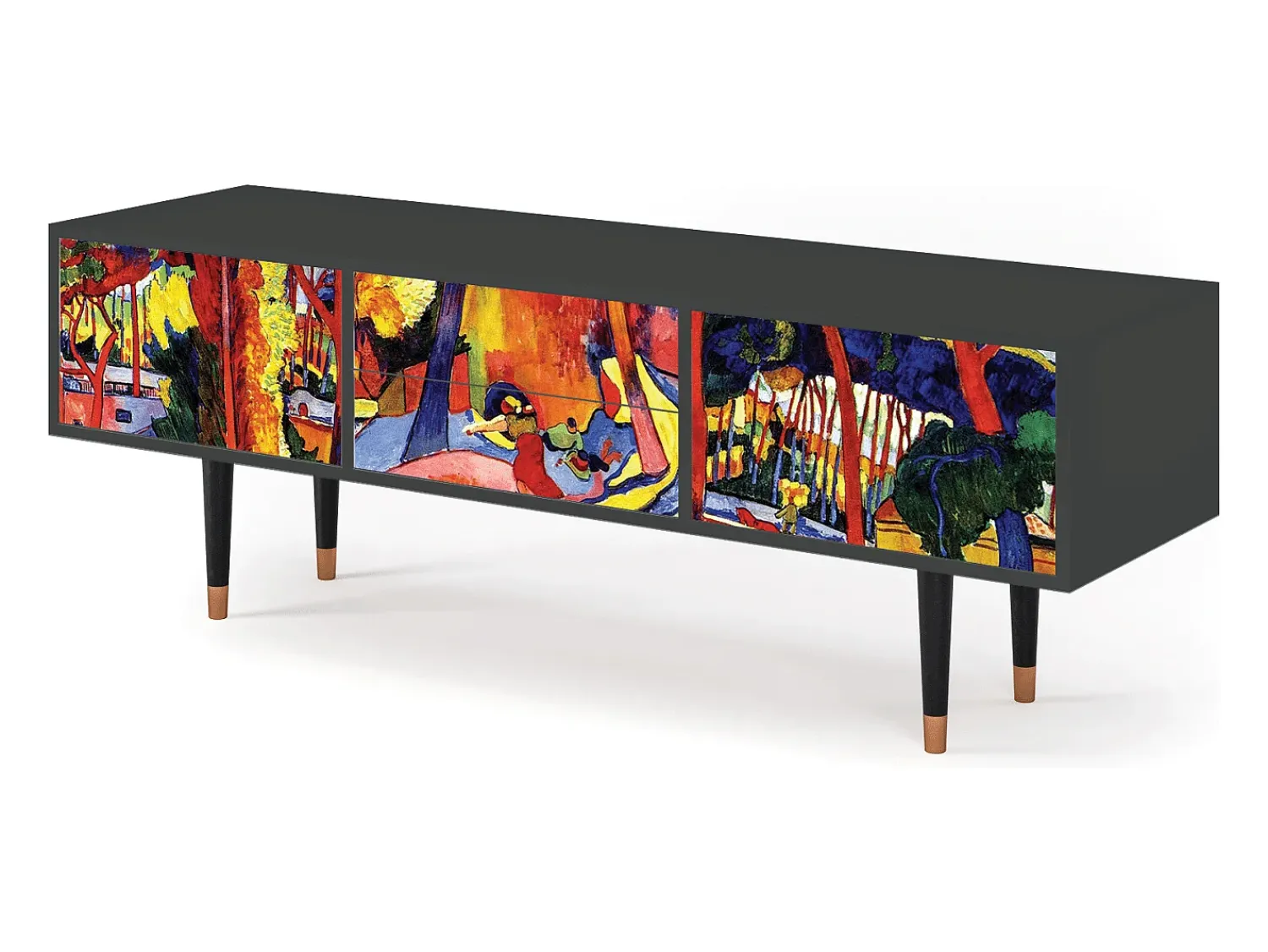 Mueble de TV - 170х59х48 cm - T4 - The Turning Road, Antracite^ Móvel De Tv