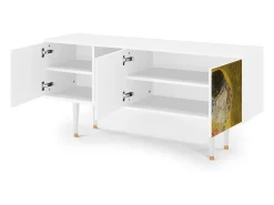 Online Mueble de TV - 150х69х41 cm - T5 - The Kiss by Klimt , Branco Bege