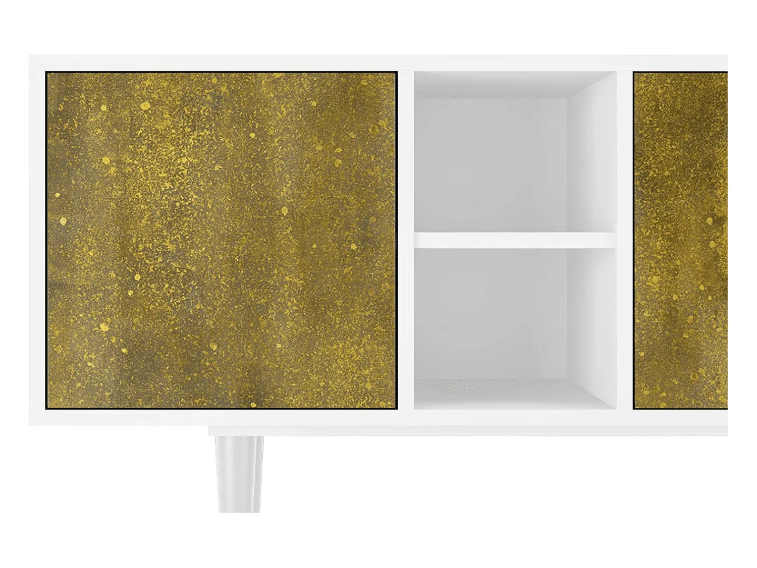 Online Mueble de TV - 150х69х41 cm - T5 - The Kiss by Klimt , Branco Bege