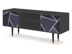 Online Mueble de TV - 170х69х48 cm - T2 - The Amethyst, Antracite Cinza antracite
