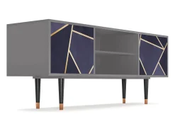 Mueble de TV - 170х69х48 cm - T2 - The Amethyst, Cinza^ Móvel De Tv