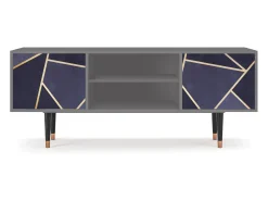 Mueble de TV - 170х69х48 cm - T2 - The Amethyst, Cinza^ Móvel De Tv