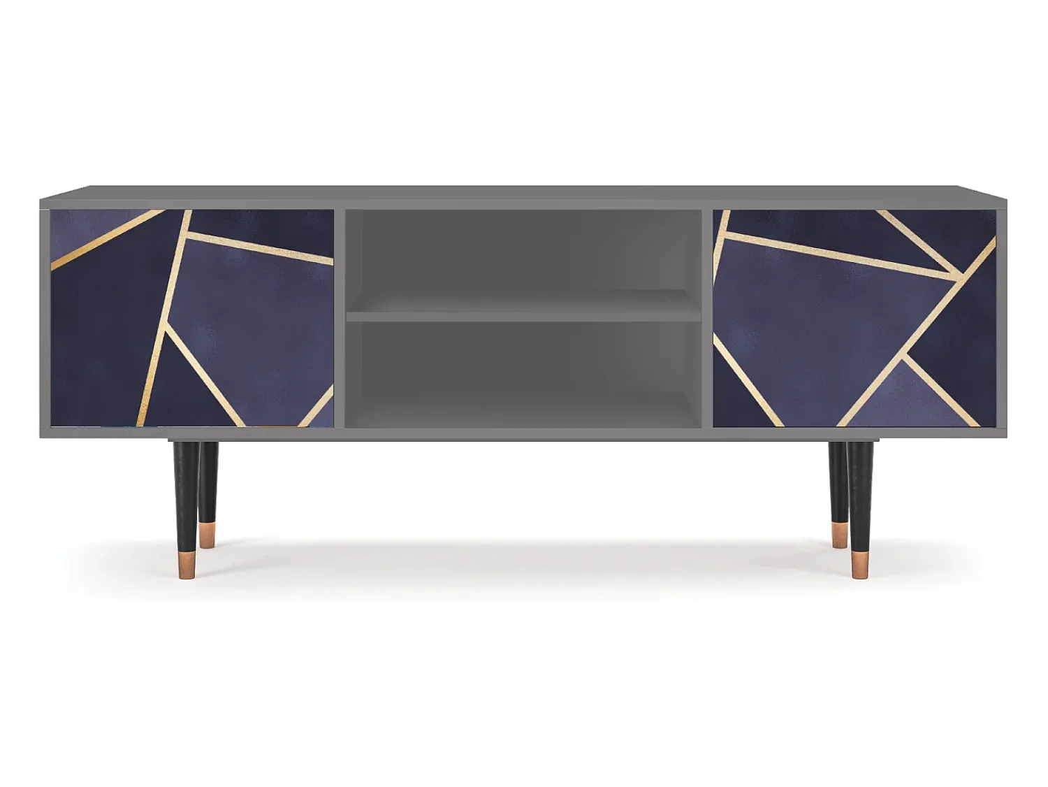 Mueble de TV - 170х69х48 cm - T2 - The Amethyst, Cinza^ Móvel De Tv