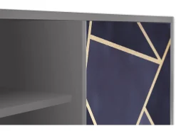 Mueble de TV - 170х69х48 cm - T2 - The Amethyst, Cinza^ Móvel De Tv