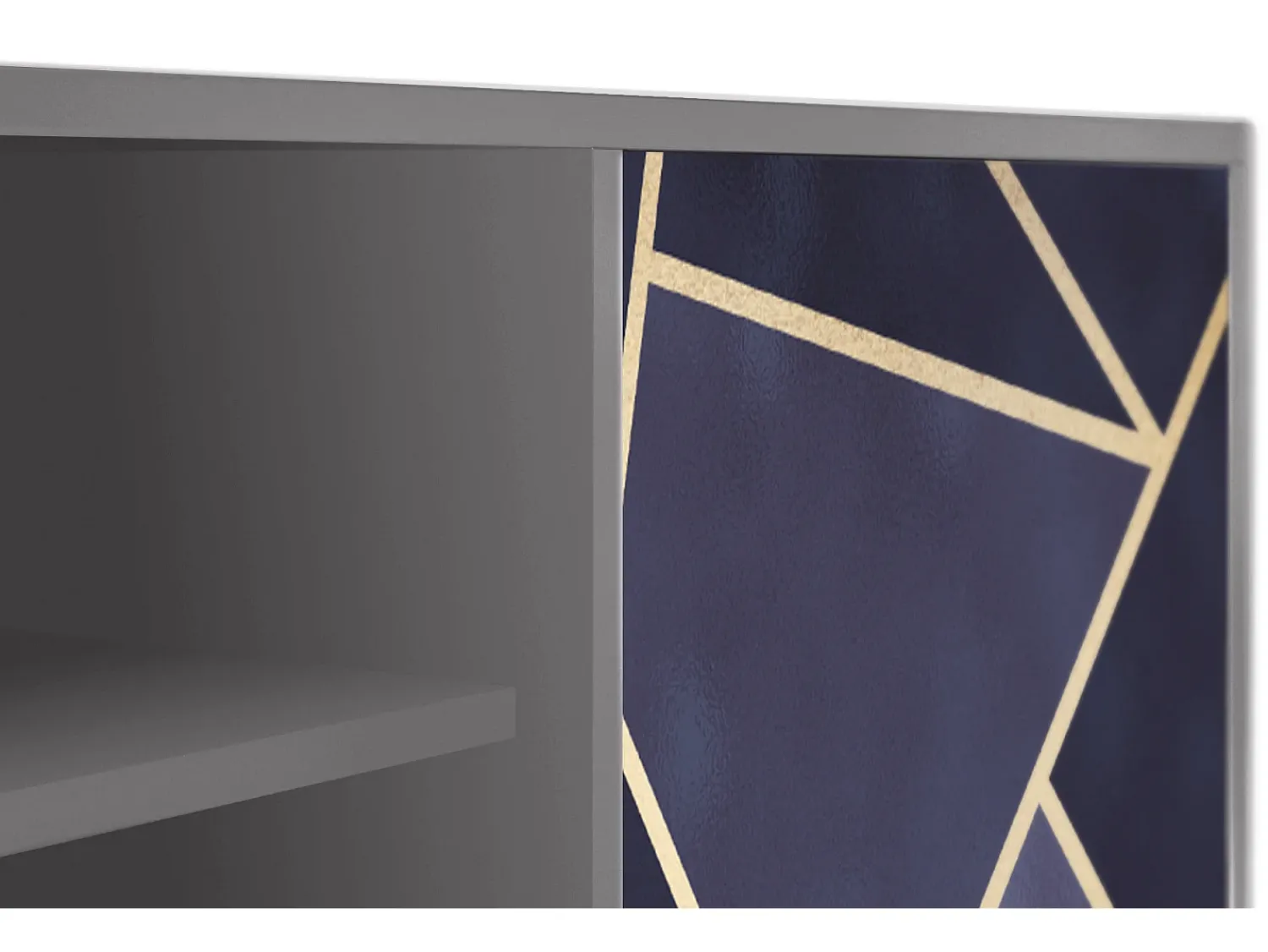Mueble de TV - 170х69х48 cm - T2 - The Amethyst, Cinza^ Móvel De Tv