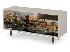 Hot Mueble de TV - 125х56х41 cm - T7 - The Bucintoro, Areia Bege