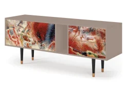 Móvel De Tv| Mueble de TV - 170х69х48 cm - T1 - The City Rises, Latte Bege