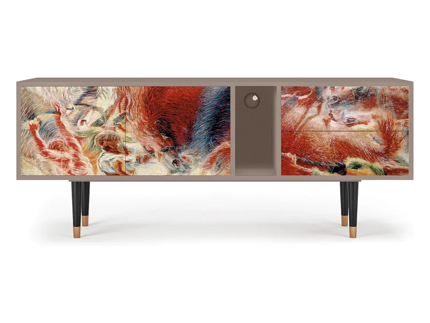 Móvel De Tv| Mueble de TV - 170х69х48 cm - T1 - The City Rises, Latte Bege