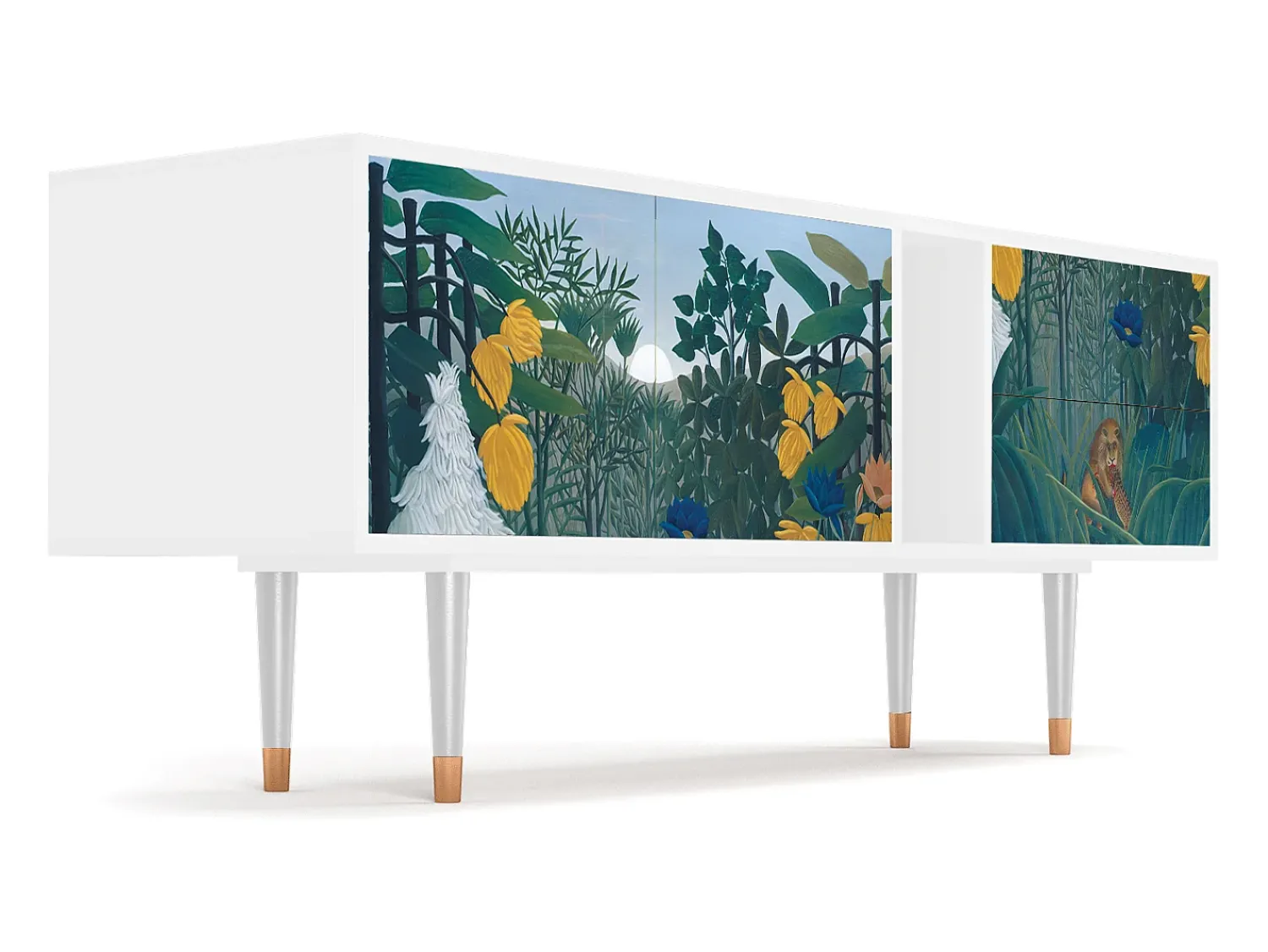 Best Mueble de TV - 170х69х48 cm - T1 - The Repast of the Lion, Branco Bege
