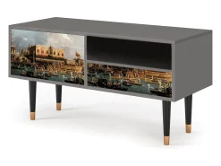 Discount Mueble de TV - 115х59х48 cm - T3 - The Bucintoro, Cinza Cinzento