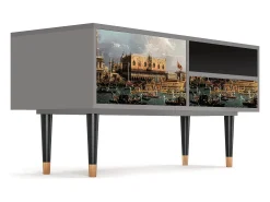 Discount Mueble de TV - 115х59х48 cm - T3 - The Bucintoro, Cinza Cinzento