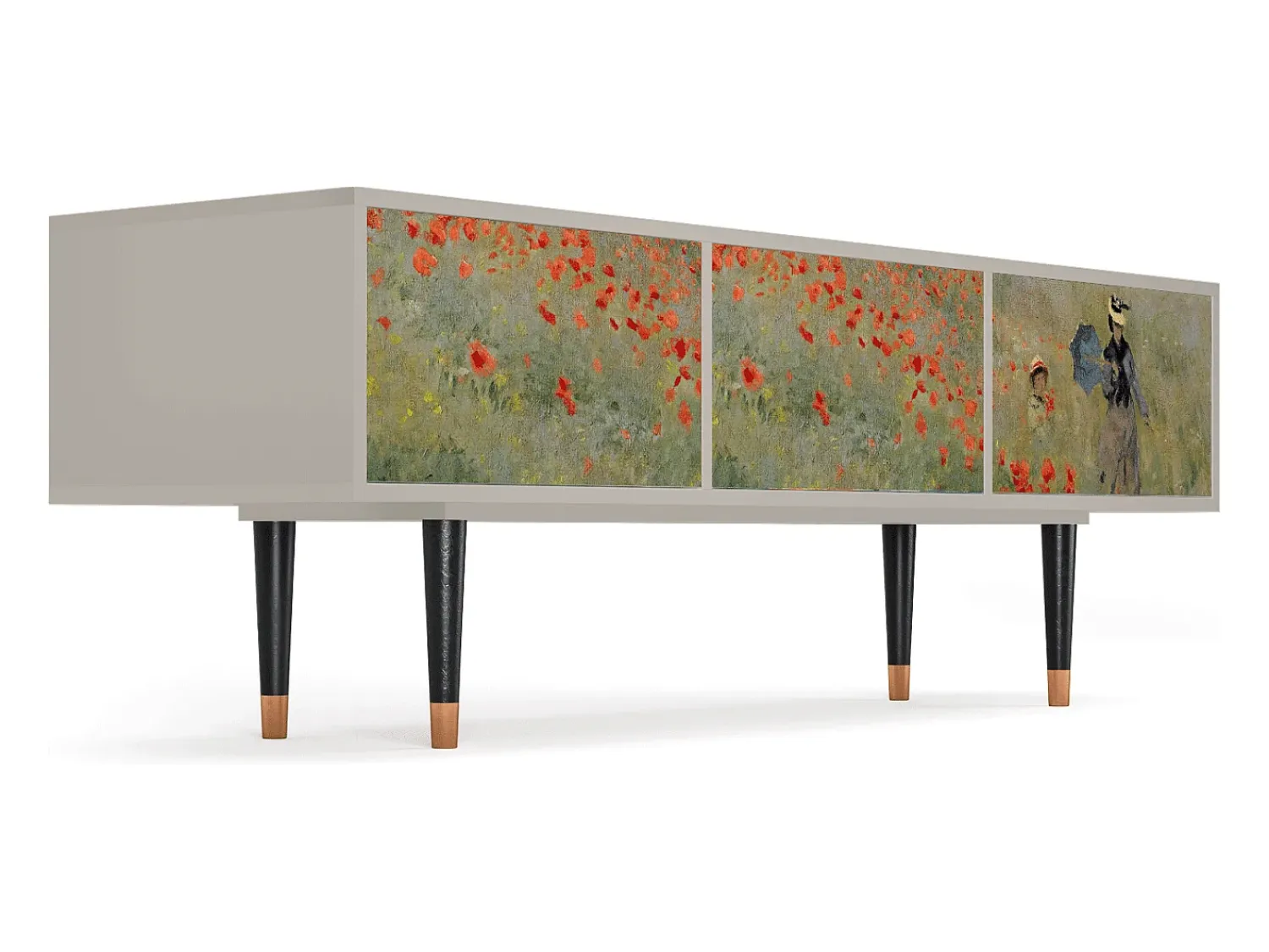 Online Mueble de TV - 170х59х48 cm - T4 - The Poppy Field , Areia Bege