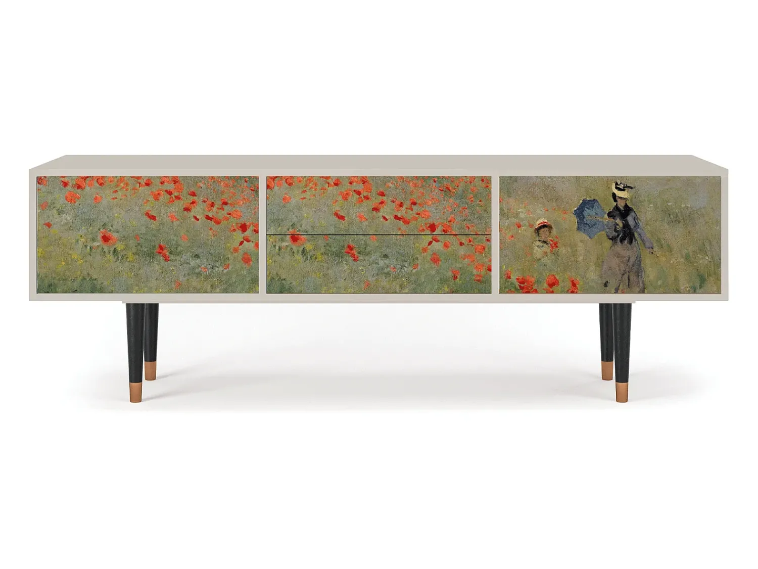 Online Mueble de TV - 170х59х48 cm - T4 - The Poppy Field , Areia Bege