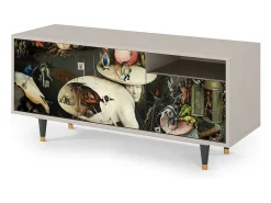 Móvel De Tv| Mueble de TV - 125х56х41 cm - T7 - The Garden 2, Areia Bege