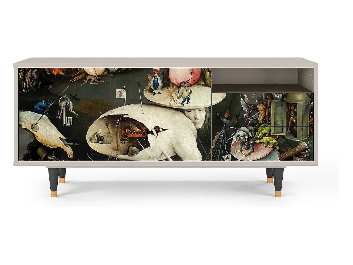 Móvel De Tv| Mueble de TV - 125х56х41 cm - T7 - The Garden 2, Areia Bege