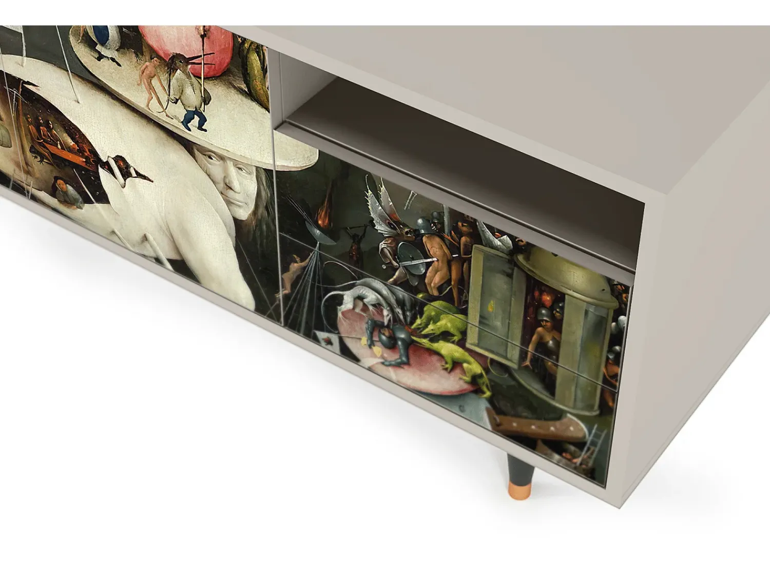 Móvel De Tv| Mueble de TV - 125х56х41 cm - T7 - The Garden 2, Areia Bege