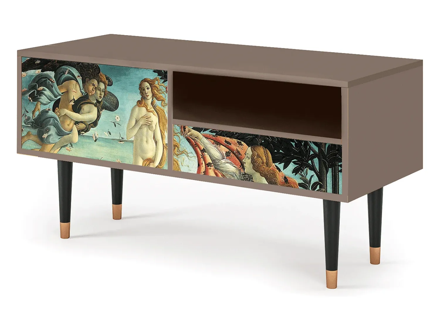 Móvel De Tv* Mueble de TV - 115х59х48 cm - T3 - The Birth of Venus, Latte Bege