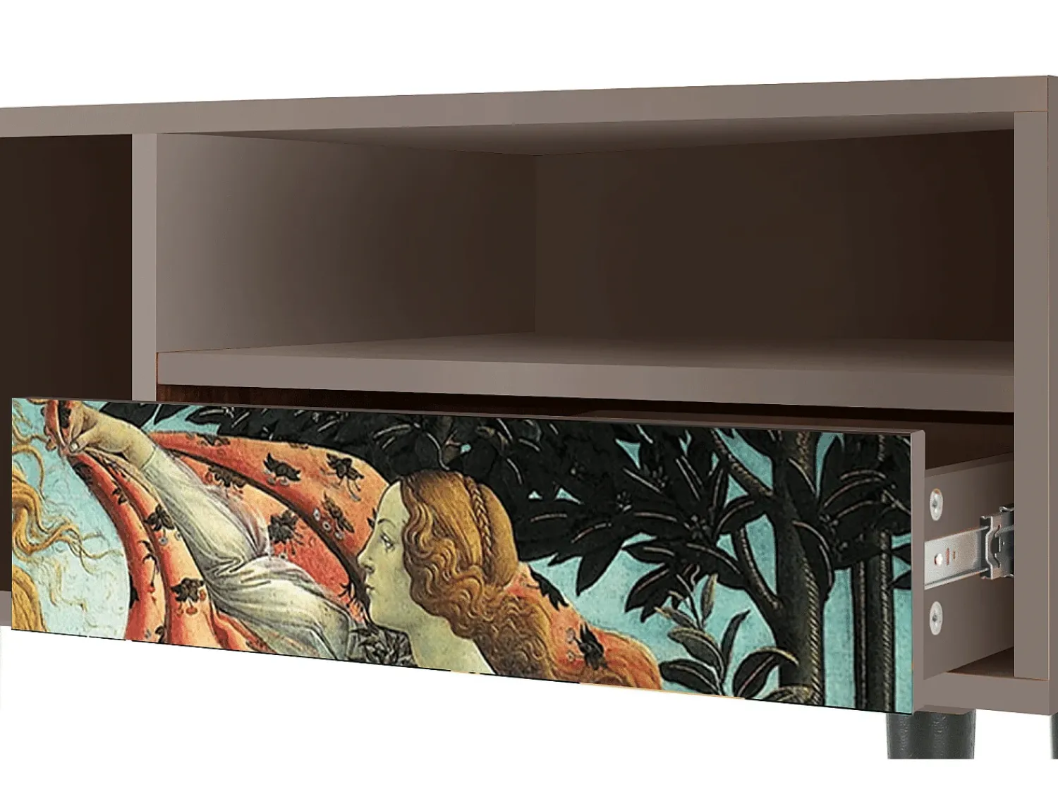 Móvel De Tv* Mueble de TV - 115х59х48 cm - T3 - The Birth of Venus, Latte Bege