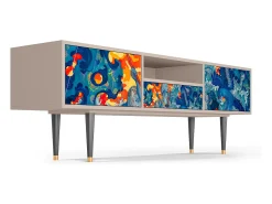 Móvel De Tv* Mueble de TV - 170х59х41 cm - T6 - The Girl - James Jean, Latte Bege
