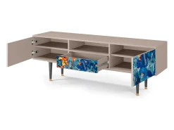 Móvel De Tv* Mueble de TV - 170х59х41 cm - T6 - The Girl - James Jean, Latte Bege