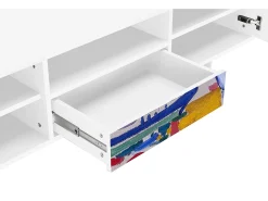 Mueble de TV - 170х59х41 cm - T6 - The Port of Collioure , Branco^ Móvel De Tv