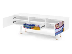Mueble de TV - 170х59х41 cm - T6 - The Port of Collioure , Branco^ Móvel De Tv