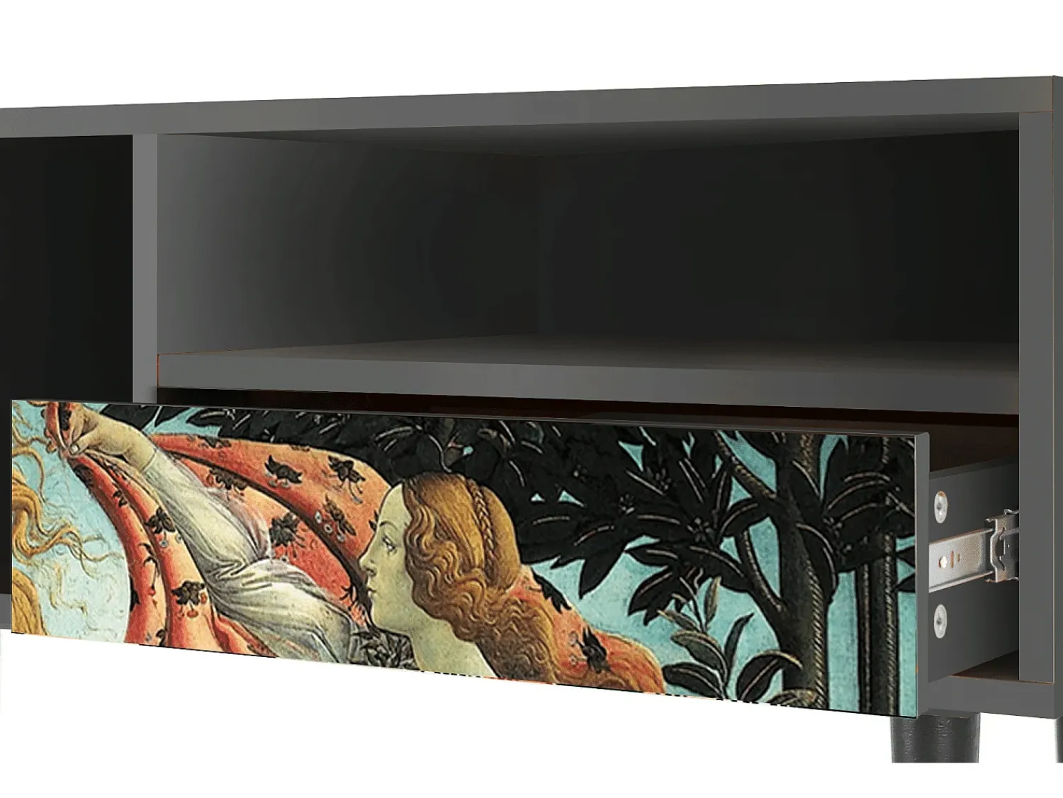 Mueble de TV - 115х59х48 cm - T3 - The Birth of Venus, Antracite^ Móvel De Tv
