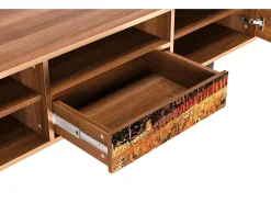 Mueble de TV - 170х59х41 cm - T6 - The Banks, Nogueira^ Móvel De Tv