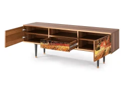 Mueble de TV - 170х59х41 cm - T6 - The Banks, Nogueira^ Móvel De Tv