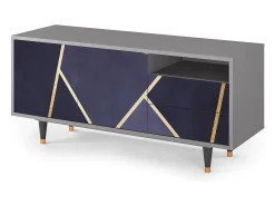 Mueble de TV - 125х56х41 cm - T7 - The Amethyst, Cinza^ Móvel De Tv