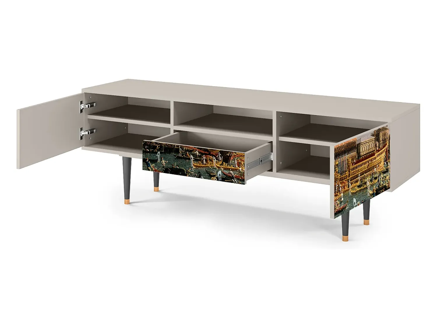 Mueble de TV - 170х59х41 cm - T6 - The Bucintoro, Areia^ Móvel De Tv