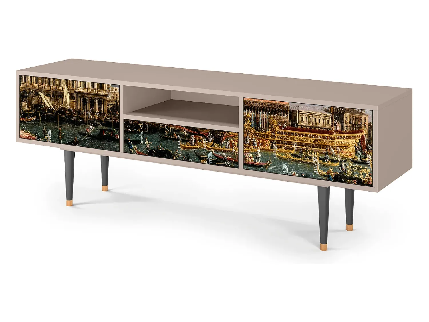 Mueble de TV - 170х59х41 cm - T6 - The Bucintoro, Areia^ Móvel De Tv