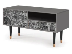Móvel De Tv* Mueble de TV - 115х59х48 cm - T3 - The Festival of Saint, Cinza Cinzento