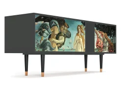 Móvel De Tv| Mueble de TV - 170х69х48 cm - T1 - The Birth of Venus, Antracite Cinza antracite