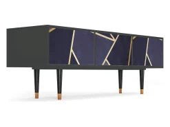 Móvel De Tv| Mueble de TV - 170х59х48 cm - T4 - The Amethyst, Antracite Cinza antracite