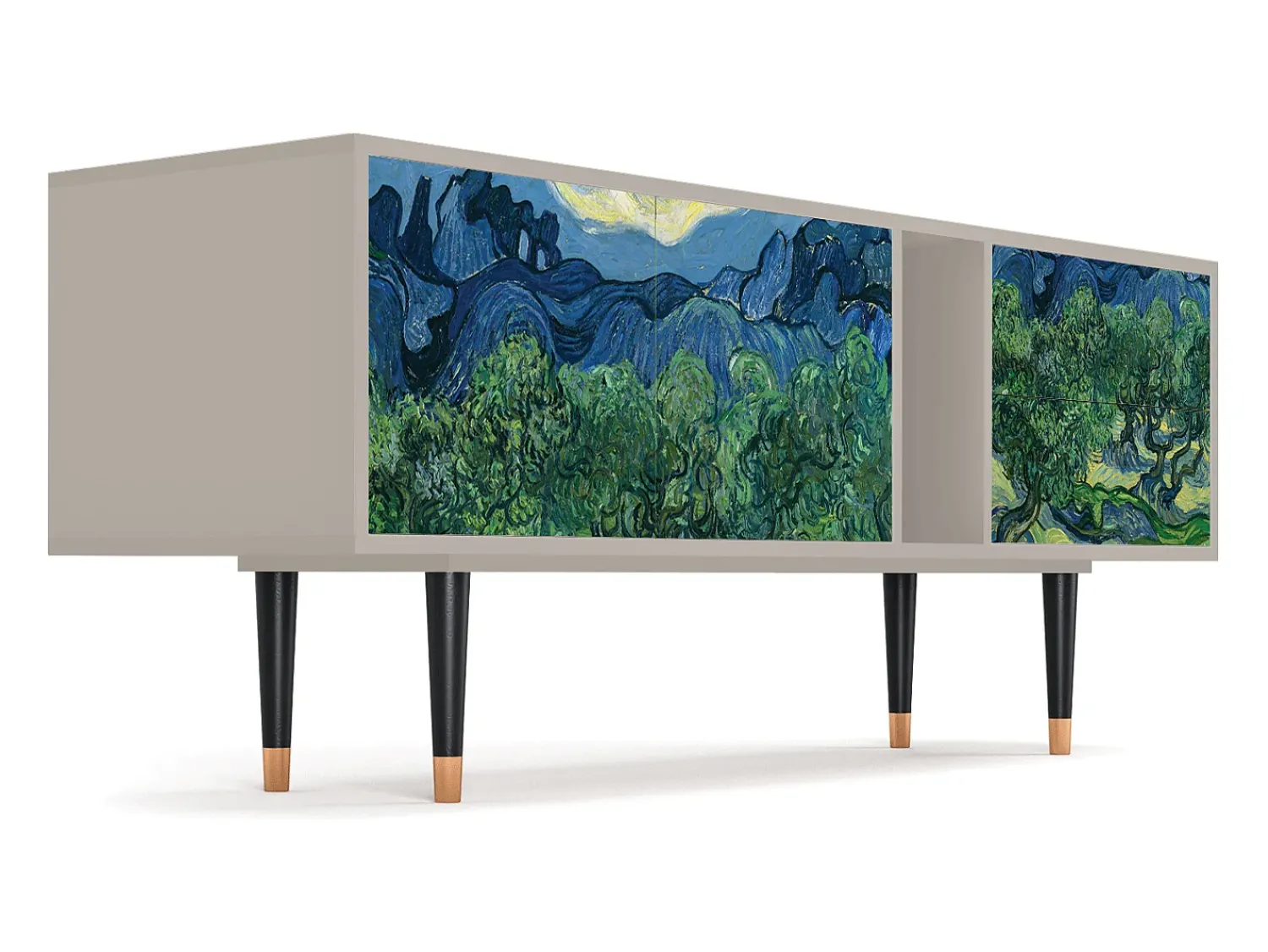 Móvel De Tv| Mueble de TV - 170х69х48 cm - T1 - The Oil Trees, Areia Bege