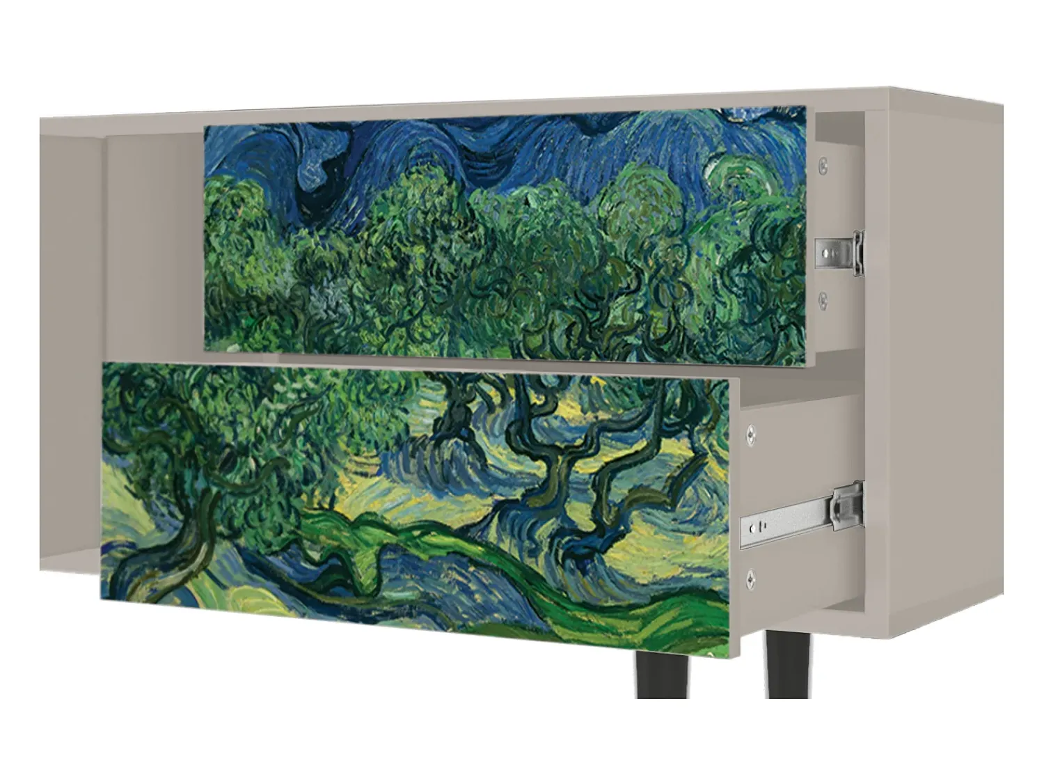 Móvel De Tv| Mueble de TV - 170х69х48 cm - T1 - The Oil Trees, Areia Bege