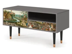 Mueble de TV - 115х59х48 cm - T3 - The Younger - Spring, Cinza^ Móvel De Tv