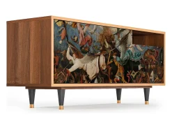 Móvel De Tv| Mueble de TV - 125х56х41 cm - T7 - The Fall, Nogueira Castanho