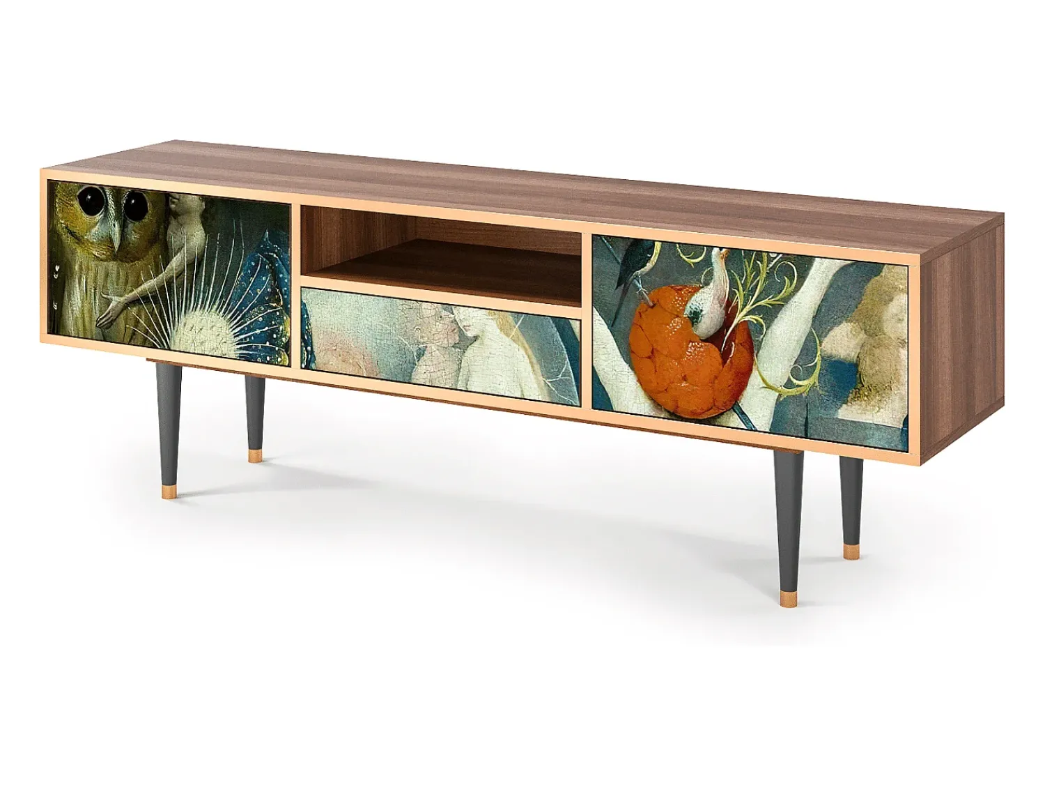 Móvel De Tv| Mueble de TV - 170х59х41 cm - T6 - The Garden Of by Bosch, Nogueira Castanho