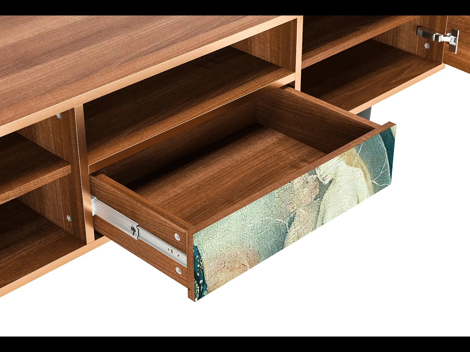 Móvel De Tv| Mueble de TV - 170х59х41 cm - T6 - The Garden Of by Bosch, Nogueira Castanho