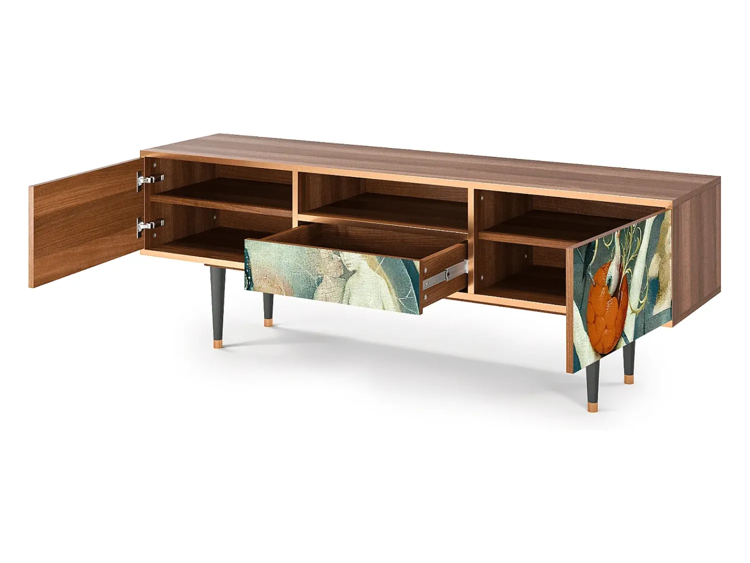 Móvel De Tv| Mueble de TV - 170х59х41 cm - T6 - The Garden Of by Bosch, Nogueira Castanho