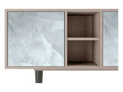 Móvel De Tv| Mueble de TV - 150х69х41 cm - T5 - The Onyx, Latte Bege