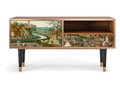 Móvel De Tv* Mueble de TV - 115х59х48 cm - T3 - The Younger - Spring, Nogueira Castanho