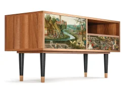Móvel De Tv* Mueble de TV - 115х59х48 cm - T3 - The Younger - Spring, Nogueira Castanho