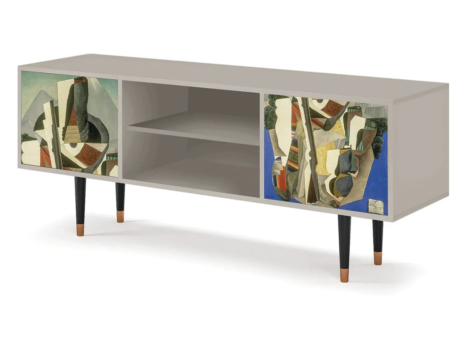 Mueble de TV - 170х69х48 cm - T2 - The Cubist Paintings , Areia^ Móvel De Tv