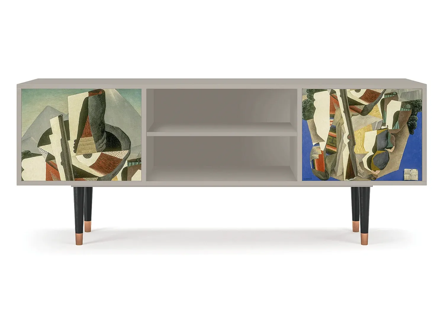 Mueble de TV - 170х69х48 cm - T2 - The Cubist Paintings , Areia^ Móvel De Tv